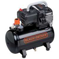 Black & Decker BD195 12 NK - Compressore aria elettrico portatile monofase, oil-less - Motore 1.5 HP - 12 lt