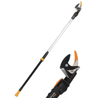Fiskars UPX86 - Forbicione da potatura telescopico professionale - asta 240/400 cm - Ø 32mm
