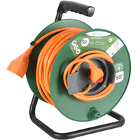Electraline Avvolgicavo - 50m - Presa Universale Sezione 3 x 1,5 mm&sup2; (3 cavi con sezione 1,5mm&sup2;)