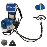 Hyundai TT-BG520-2 - Decespugliatore a zaino - 52 cc - a spalla, impugnatura singola, doppio filo