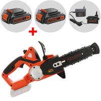 Black & Decker GKC1820L20-QW - Elettrosega a batteria 18V 2Ah + in omaggio batteria 18V 2Ah - Lama da 35cm