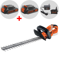 Black &amp; Decker GTC1845L20-QW - Tagliasiepi a batteria 18V/2Ah  + in omaggio batteria 18V 2Ah - Lama da 45 cm