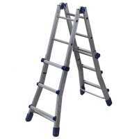 Facal Briko Blu BB/1, 2x6 gradini, 2.88 m - Scala in alluminio telescopica - Altezza stimata operativa 3.80 m