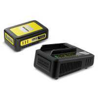 Starter Kit Battery Power 18 V / 2.5 Ah e caricatteria Fast Charger Karcher