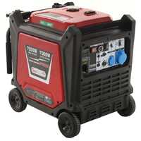 GeoTech Pro PTGA 9000 - Generatore di corrente carrellato a benzina silenziato ad inverter 7.5 kW - Continua 7 kW Monofase