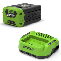 Starter kit Greenworks Batteria 60V 2Ah + Caricabatterie
