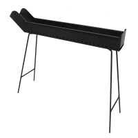 Mille BBQ-100 Go - Griglia per arrosticini a carbone - 100x14cm