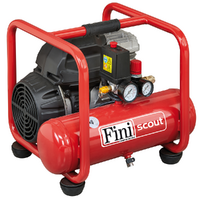Fini Scout 6/244 - Compressore aria elettrico portatile monofase, oil-less- Motore 1.5 HP - 6 lt