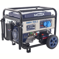 BullMach AMBRA 9500 E - Generatore di corrente carrellato a benzina con AVR 7.5 kW - Continua 7 kW Monofase