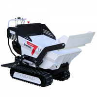 Seven Italy TH500C KM178-E - Motocarriola cingolata cassone dumper 500Kg con paletta - Cambio idrostatico