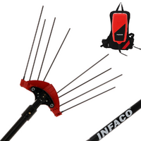Infaco V5000P3AF - Abbacchiatore a batteria - Asta fissa 220 cm - 48V 17Ah