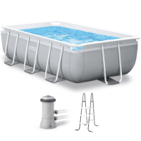 Intex Prisma Frame 26784NP - 300x175x80 cm - Piscina fuori terra + Pompa filtro 45 W e Scaletta