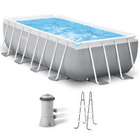 Intex Prisma Frame 26788NP - 400x200x100 cm - Piscina fuori terra + Pompa filtro 45 W e Scaletta