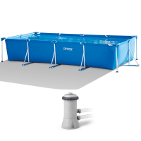 Intex Rectangular Frame 28274NP - 450x220x84 cm - Piscina + Pompa filtro