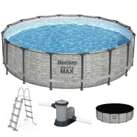 Bestway Steel Pro Max 5619E - &Oslash;488x122 cm - Piscina Rotonda