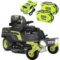 Ryobi ZTRX76 - Trattorino tagliaerba a batteria a raggio zero - 72V/20Ah - taglio da 76cm - 2in1