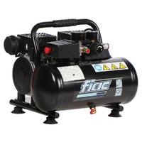 FIAC SUPERSILENT 6/1 - Compressore aria elettrico portatile monofase silenziato, oil-less - Motore 1 HP - 6 lt