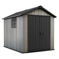 Keter Oakland 759 - Casetta da giardino - Con porta a doppia anta e finestra - 229x287x242 cm