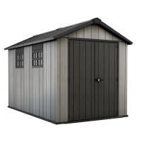 Keter Oakland 7511 - Casetta da giardino - Con porta doppia anta e finestre - 230x350x242 cm