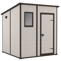 Keter Manor Pent - Casetta da giardino - Con finestra frontale - 183.5x185x200 cm