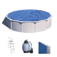 Gre Atlantis Rotonda &Oslash;550 x 132cm - Piscina fuori terra in acciaio