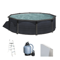 Gre Kea Rotonda &Oslash;460 x 120 cm - Piscina fuori terra in acciaio