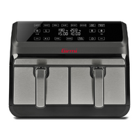 Girmi FG22 Ecofrit Bis - Friggitrice ad aria doppio cestello digitale 8L