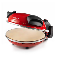 Ariete 0909 Rosso - Forno Pizza Elettrico - Pietra refrattaria