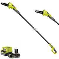 Ryobi RPP182020 - Potatore a batteria su asta telescopica - Barra da 20 cm - 18V 2Ah