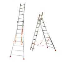 Facal Atlanta ATL230-2, 2x8 gradini, 3.70 m - Scala in alluminio - Altezza stimata operativa 4.56 m