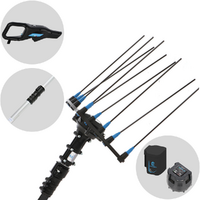 Campagnola Hercules 6 ECO Plug-in - Asta in alluminio - 205 - 275 cm - Abbacchiatore elettrico a batteria - 21.6V 5Ah