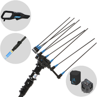 Campagnola Hercules 6 ECO Plug-in - Asta in carbonio - 205 - 275 cm - Abbacchiatore elettrico a batteria - 21.6V 5Ah