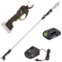 Ribimex PRBAT20/SEC - Forbice elettrica da potatura su asta 147-203 cm - 20V/2Ah