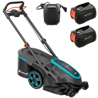 Gardena PowerMax Duo 46/36V P4A - Tagliaerba a batteria - 2x18V 4Ah - Taglio 46 cm