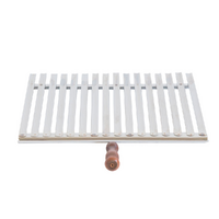 Cruccolini - Graticola in acciaio inox - Manico in legno antiscottatura
