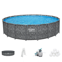 Bestway APX 365 561KE - Ø610x132 cm - Piscina rotonda per 11-15 Persone