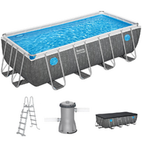 Bestway Steel Pro Max Splashview 561MB - 488x244x122 cm - Piscina fuori terra per 5-6 Persone