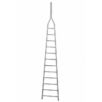 Scala agricola da potatura in alluminio S8000 12/1, 12 gradini, 4.50 m - Altezza stimata operativa 5.50 m