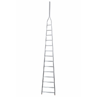 Scala agricola da potatura in alluminio S8000 14/1, 14 gradini, 5 m - Altezza stimata operativa 6 m