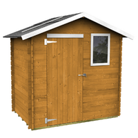 Alce Livia 198x130 larice - Casetta da giardino in legno - Con finestra frontale - 198x130x205 cm