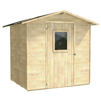 Alce Vaniglia 200x207 - Casetta da giardino in legno - Con finestra frontale - 200x207x214 cm
