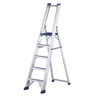Svelt Regina SREGI110, 5 gradini, 1.95 m - Scalandrino in alluminio con cavalletto - Altezza stimata operativa 3.20 m