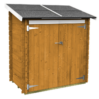 Alce Ambrogio 155x85 larice - Casetta da giardino in legno - Tetto monofalda - 155x85x165 cm