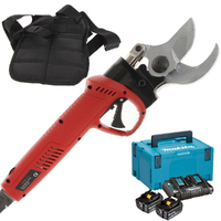 OUTLET - UTILIZZATO PER PROVA - GeoTech-Pro MS-45 - Forbice elettrica da potatura - 2x 18V 5Ah