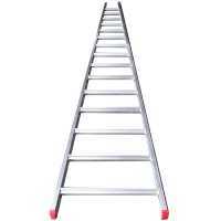 Scala agricola conica professionale in alluminio S110L16, 16 gradini, 4.50 m - Altezza stimata operativa 5.50 m