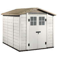 Garofalo Tuscany Evo 240 - Casetta da giardino - Con finestre e porta a doppia anta - 202.5x242.5x220 cm