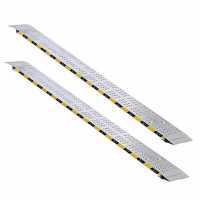Gierre RF200 - Coppia rampe di carico fisse da 2 mt in alluminio senza bordi - Portata 12 quintali - Per trattorino, quad, etc.