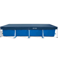 OUTLET - SENZA IMBALLO ORIGINALE - Telo copripiscina frame rettangolare Intex 28039