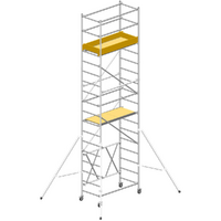 Svelt Roller S - Trabattello in alluminio - Stabilizzatori telescopici - Altezza 5,60m