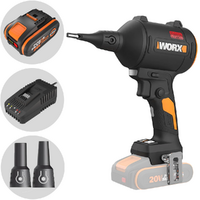 Worx Nitro WX099 - Compressore a batteria portatile - Batteria PRO 20 V / 4 Ah